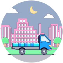 Cargo Delivery Truck  Icon