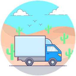 Cargo Delivery Truck  Icon