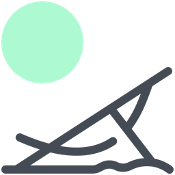 Strandstuhl  Symbol