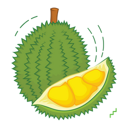 Durian Fruit Fresh Icon
