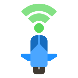Compartilhamento de scooter de uma roda  Ícone