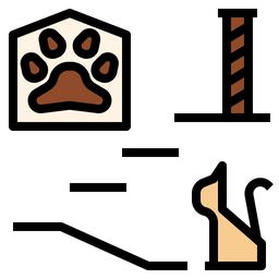 Cat climbing wall  Icon