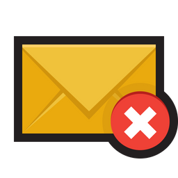 E-Mail löschen  Symbol