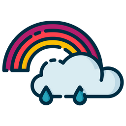 Cloudy Rainbow  Icon