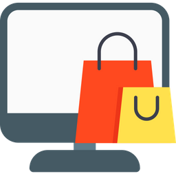 Shopping en ligne  Icône