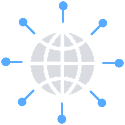 Globales Netzwerk  Symbol