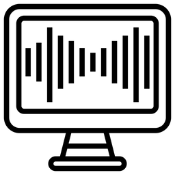 Elektronischer Monitor  Symbol