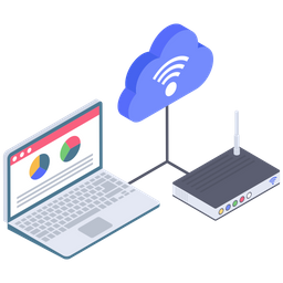 Cloud Connection Devices  Icon