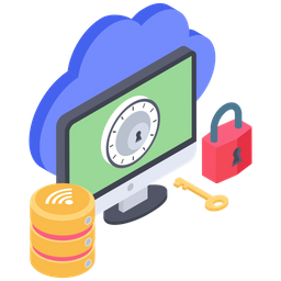 Cloud Data Protection  Icon