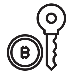 Bitcoin Key  Icon