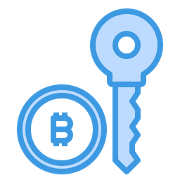 Bitcoin Key  Icon