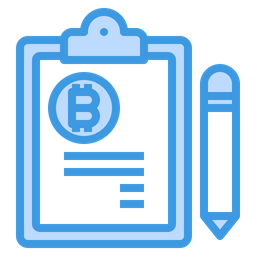 Bitcoin Clipboard  Icon