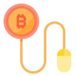 Bitcoin Click  Icon