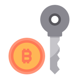 Bitcoin Key  Icon