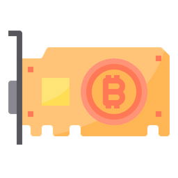 Bitcoin Graphic Card  Icon