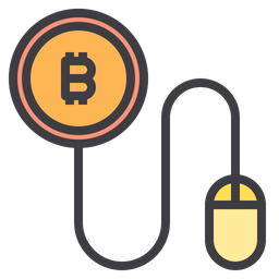 Bitcoin Click  Icon