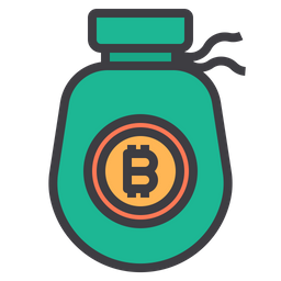 Bitcoin Money Bag  Icon