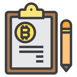 Bitcoin Clipboard  Icon