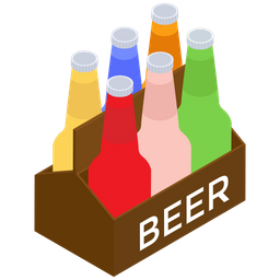 Vector de caja de cerveza  Icono