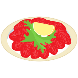 Carpaccio Platter vector  Icon