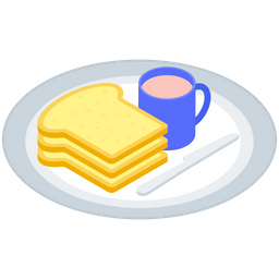 Vector de plato de desayuno  Icono