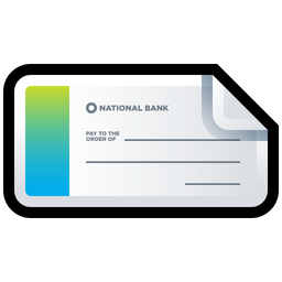 Bank cheque  Icon