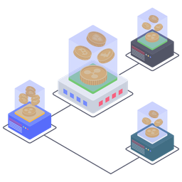 Bitcoin Distributed Network  Icon