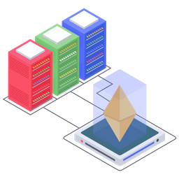 Red distribuida bitcoin  Icono