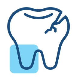 부러진 치아  아이콘