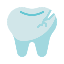 부러진 치아  아이콘