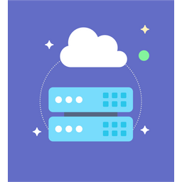 Cloud Data Server  Icon