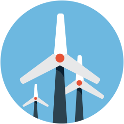 Windradgenerator  Symbol