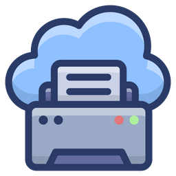 Cloud And Fax  Icon