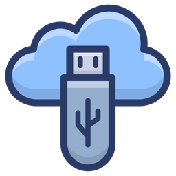 Cloud Data Storage  Icon