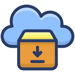 Cloud Parcel  Icon