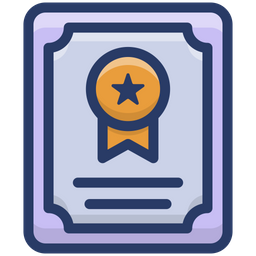 Achievement Certificate  Icon