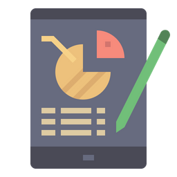 Business Report Pie Chart Analysis Icon
