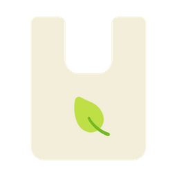 Ökologische Tasche  Symbol