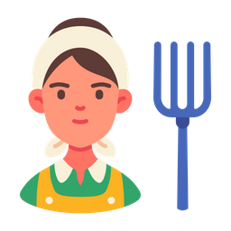 Female Farmer  Icon