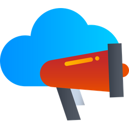 Cloud Marketing  Icon