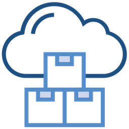Cloud Speicher Produkte Symbol