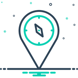 Geografische Lage Internet  Symbol