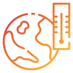 Le réchauffement climatique  Icône