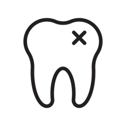 부러진 치아  아이콘