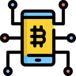 Mobile Cryptocurrency  Icon