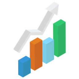 Gráfico de crescimento de negócios  Ícone