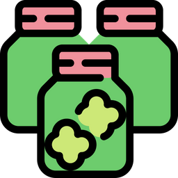 Botella de cannabis  Icono