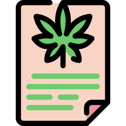 Documento sobre cannabis  Icono