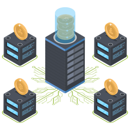 Bitcoin Distributed Network  Icon