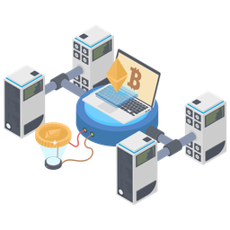 Bitcoin Distributed Network  Icon